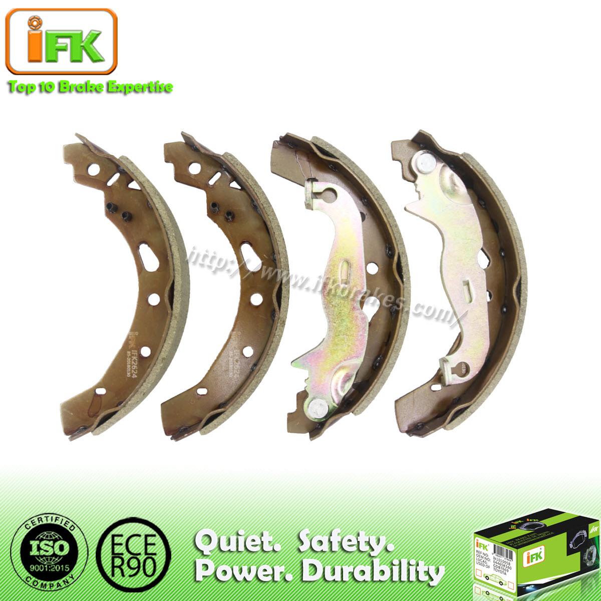 Semi Metal Performance Car Brake Shoes From China Manufacturer