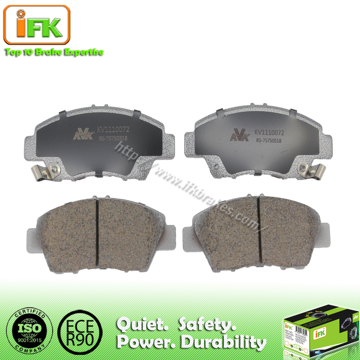Semi Metallic Front Disc No Dust Brake Pad Buy Semi Metallic Brake