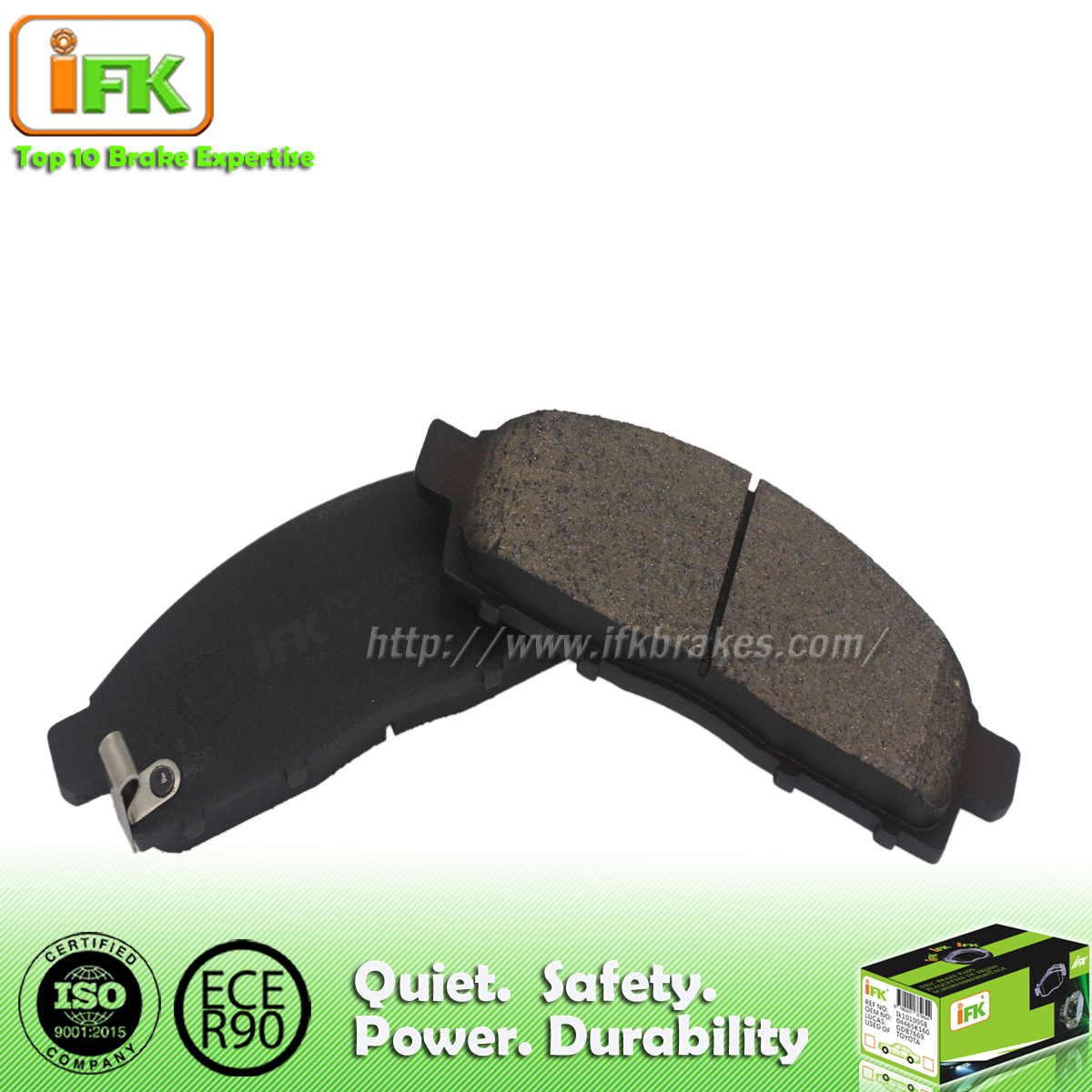 Organic No dust colored auto brake Pad Buy No dust Organic auto brake